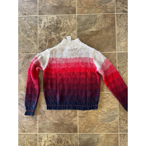 American Eagle Ombre Stripe Mock Neck Cozy Knit Sweater Size XS - Picture 6 of 10